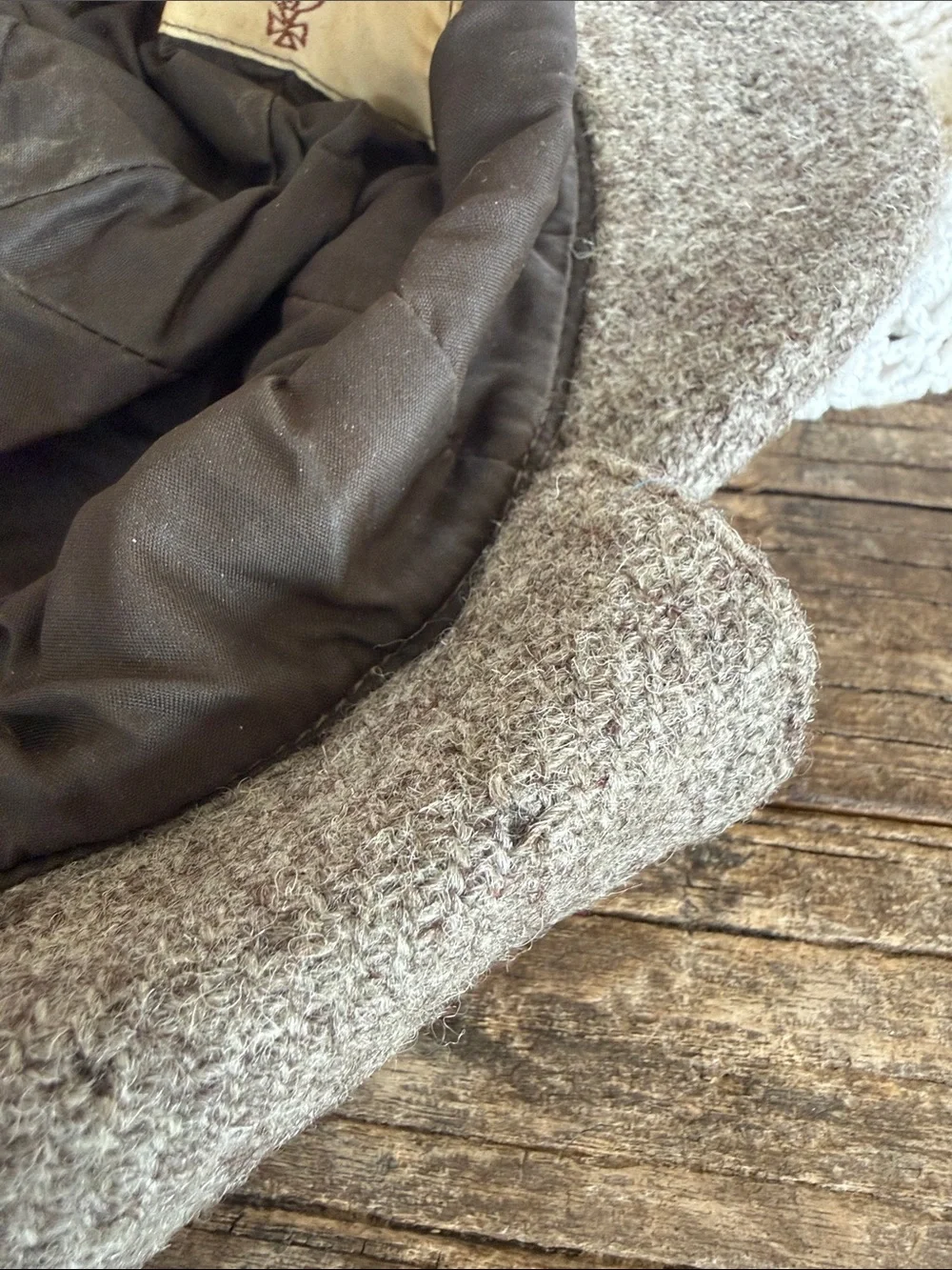 Harris tweed Wool Blend Gray Cap